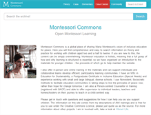 Tablet Screenshot of montessoricommons.cc